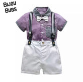 Mayfair Summer - Toddler / Baby Boy Short Sleeve Suit Set.